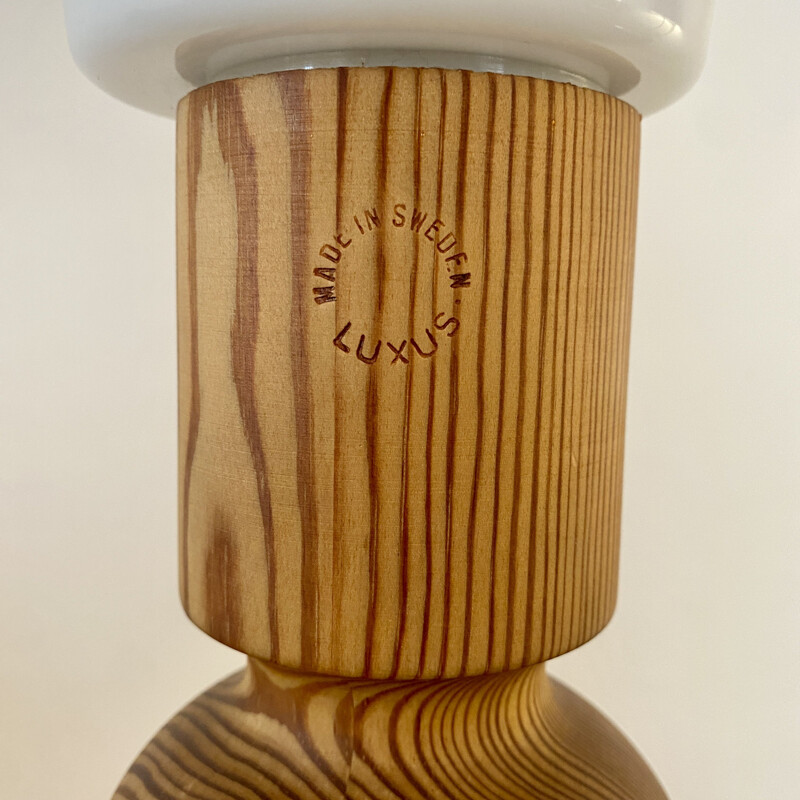 Vintage lamp in solid pine by Uno and Ostens Kristiansson