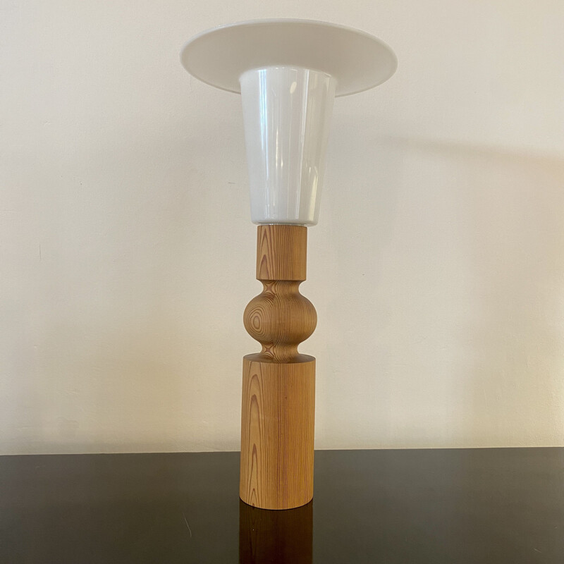 Vintage lamp in solid pine by Uno and Ostens Kristiansson