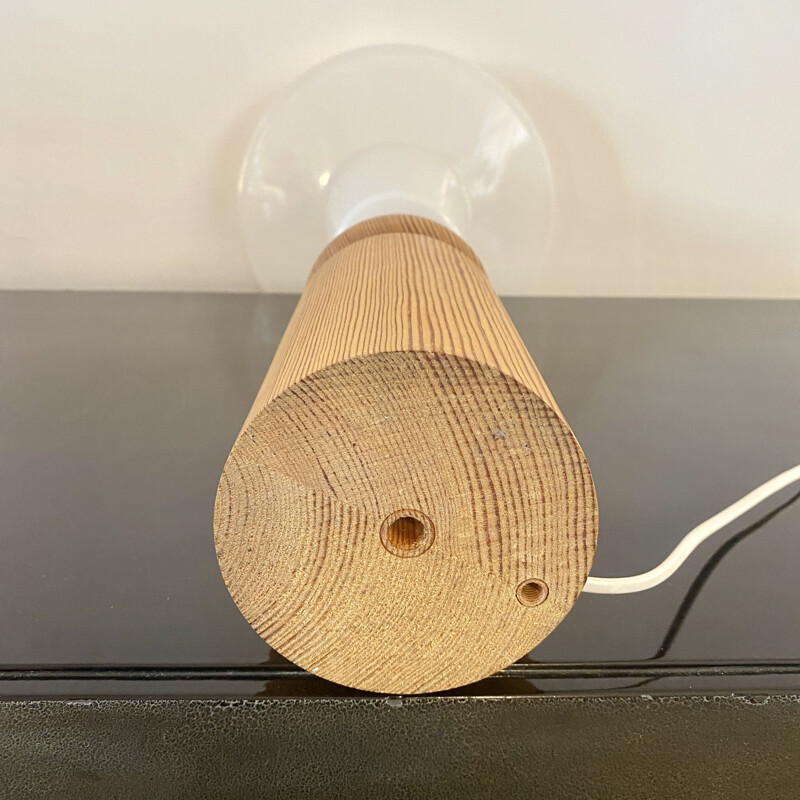 Vintage lamp in solid pine by Uno and Ostens Kristiansson