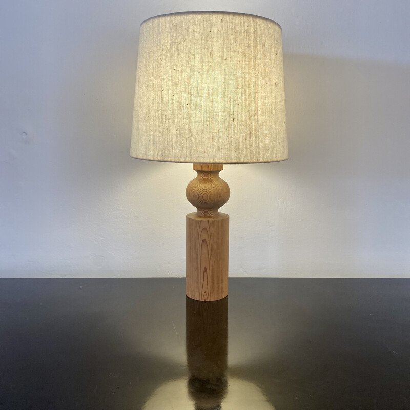 Vintage lamp in solid pine by Uno and Ostens Kristiansson