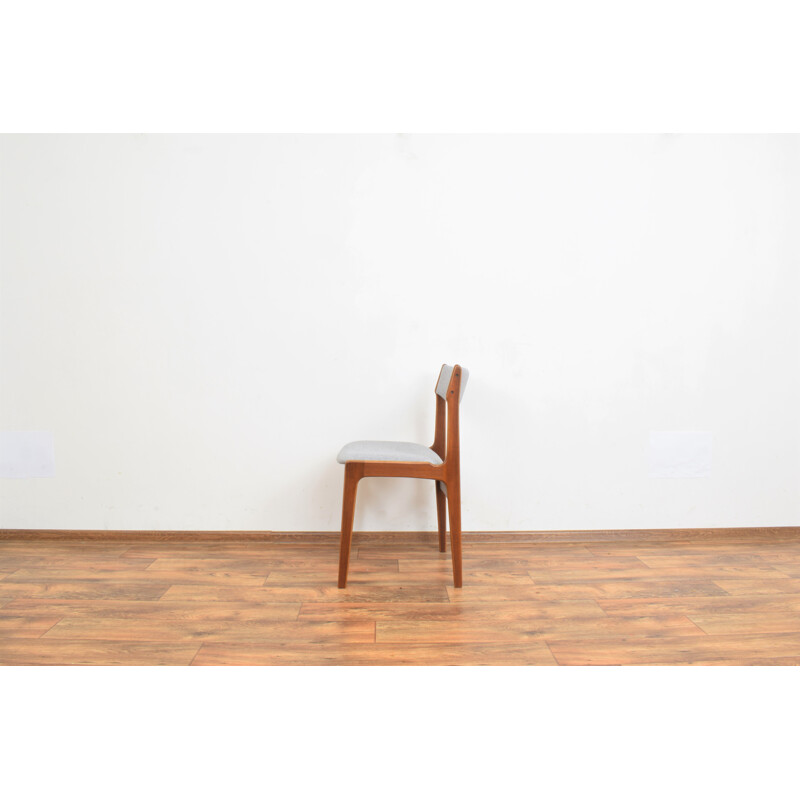Set of 6 mid-centuy Danish teak dining chairs by Erik Buch, 1960s