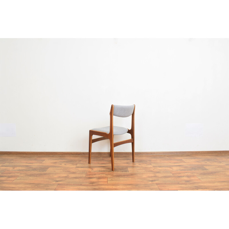 Set of 6 mid-centuy Danish teak dining chairs by Erik Buch, 1960s