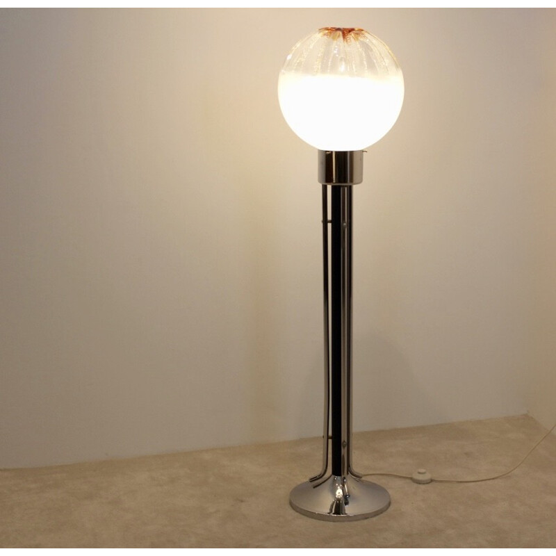 Italiaanse A.V. Mazzega glazen vloerlamp - 1970
