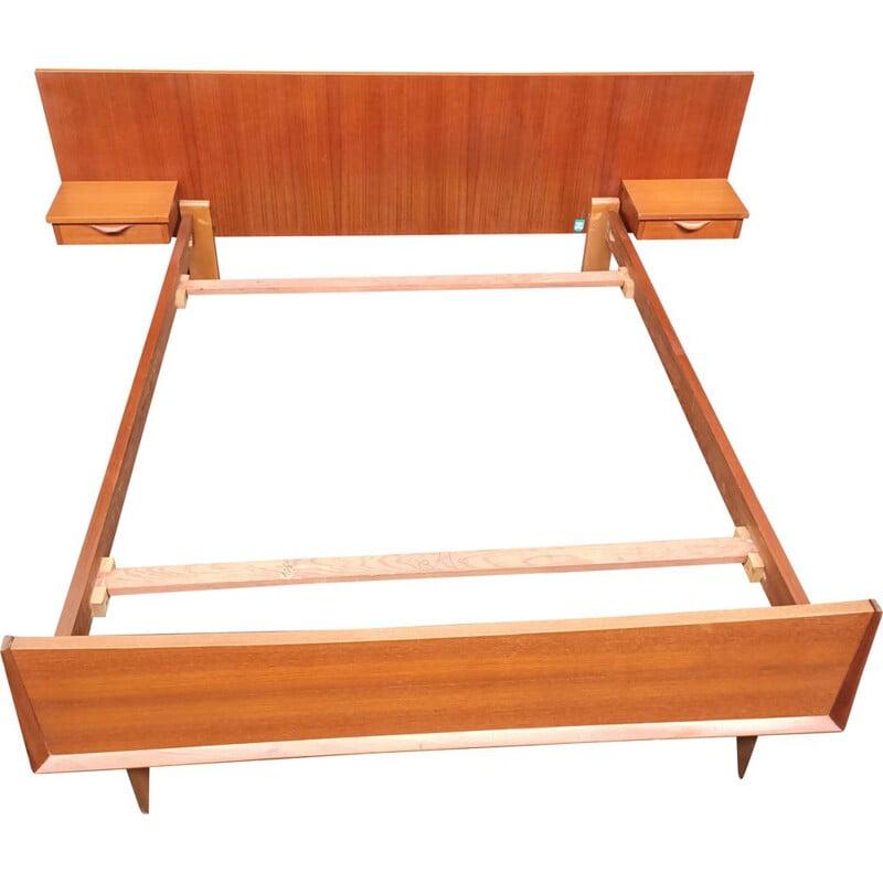 Scandinavian vintage teak bed