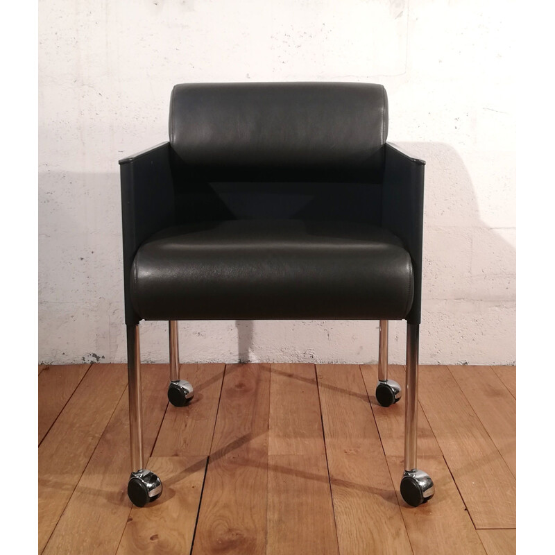 Vintage Rosenthal leather office armchair