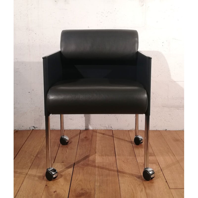 Vintage Rosenthal leather office armchair