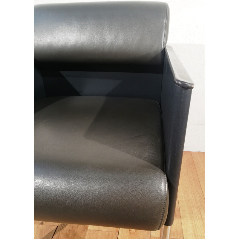 Vintage Rosenthal leather office armchair