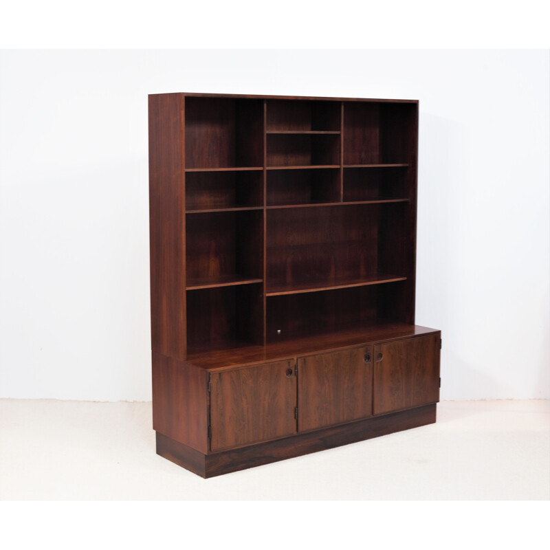 Vintage rosewood bookcase by Svend Ellekjaer