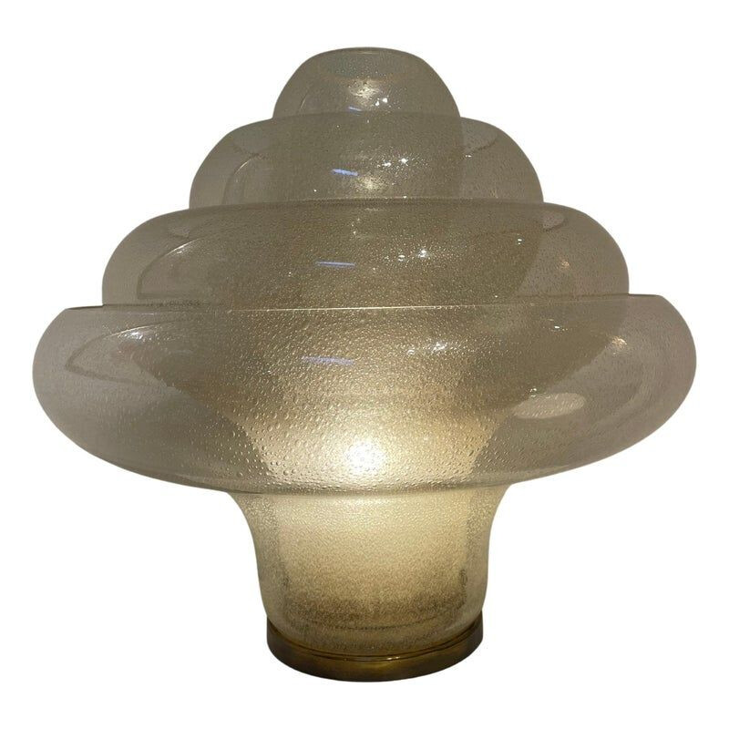 Mid-century Lotus lamp in Murano glass by Carlo Nason, Italy 1969