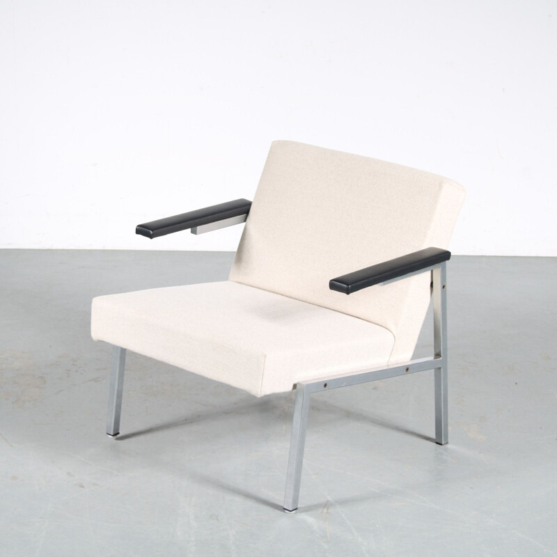 Vintage-Sessel aus verchromtem Metall von Martin Visser für Spectrum, Niederlande 1960