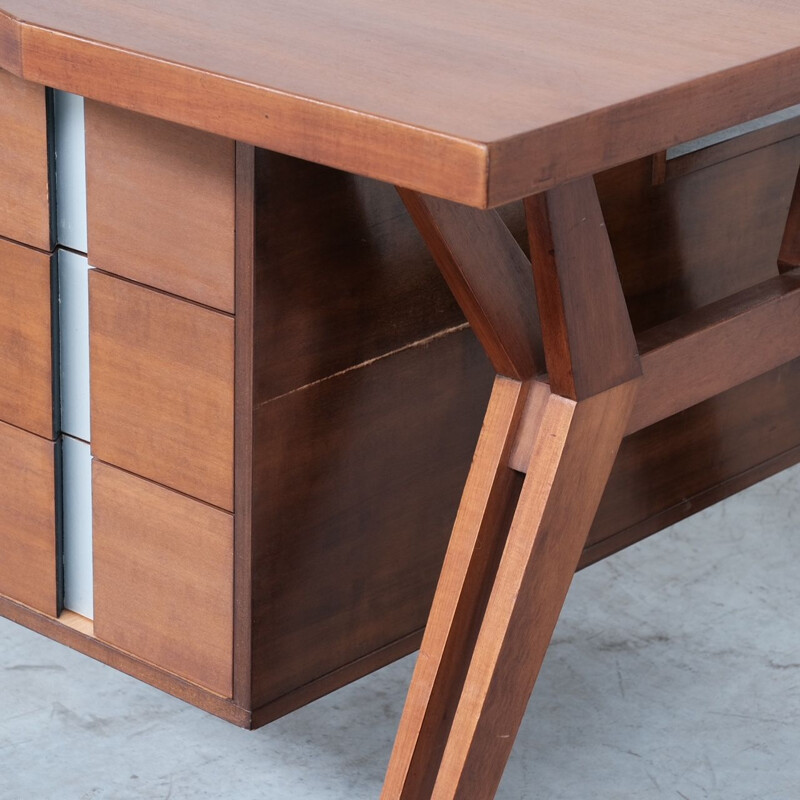 Italian mid-century desk by Ennio Fazioli for Mim Roma, 1958