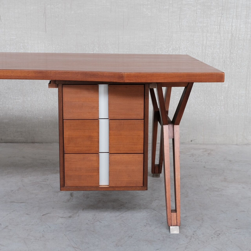 Italian mid-century desk by Ennio Fazioli for Mim Roma, 1958