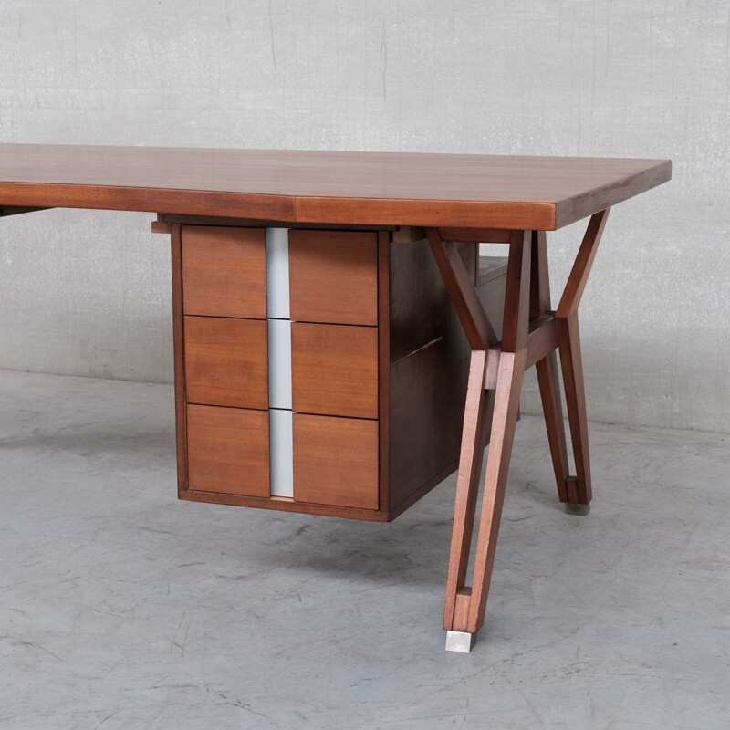 Italian mid-century desk by Ennio Fazioli for Mim Roma, 1958