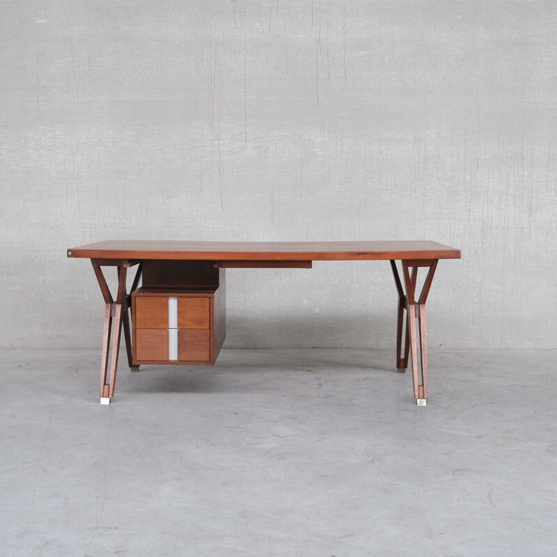 Italian mid-century desk by Ennio Fazioli for Mim Roma, 1958