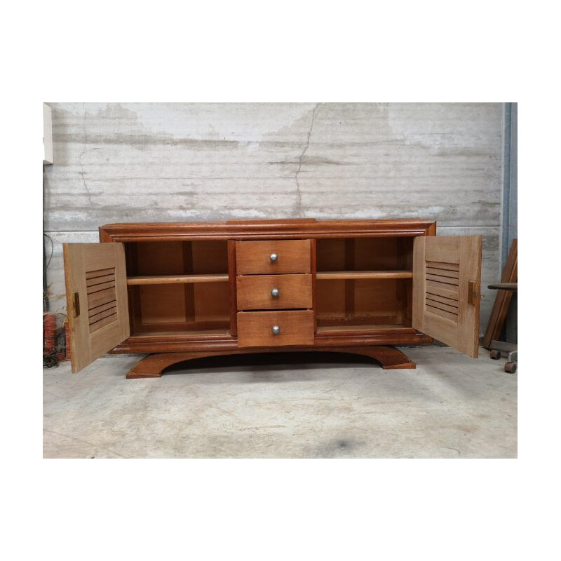 Vintage Art Deco gilded oakwood sideboard, 1930