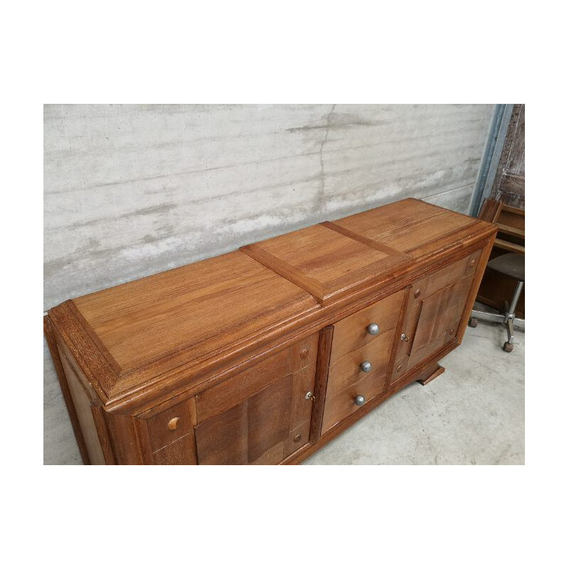 Vintage Art Deco gilded oakwood sideboard, 1930