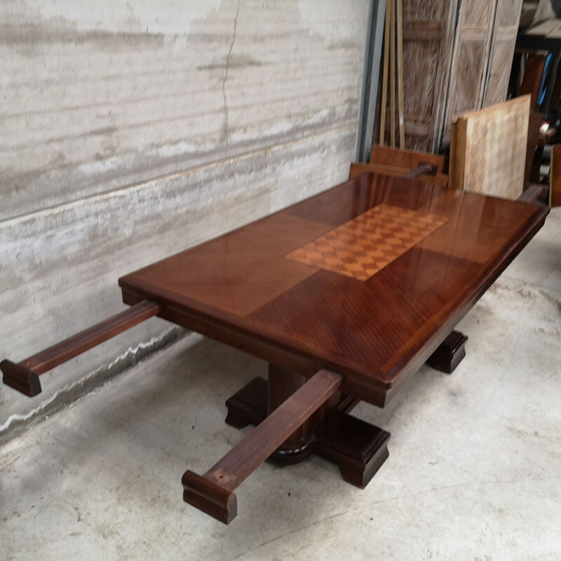 Vintage solid mahogany table, 1940