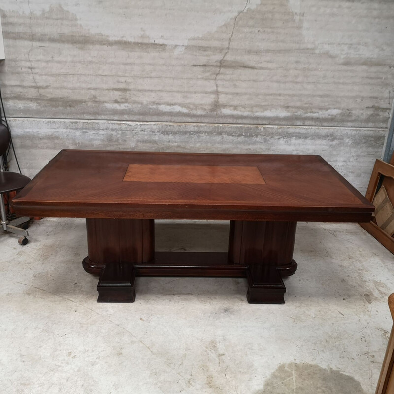 Vintage solid mahogany table, 1940