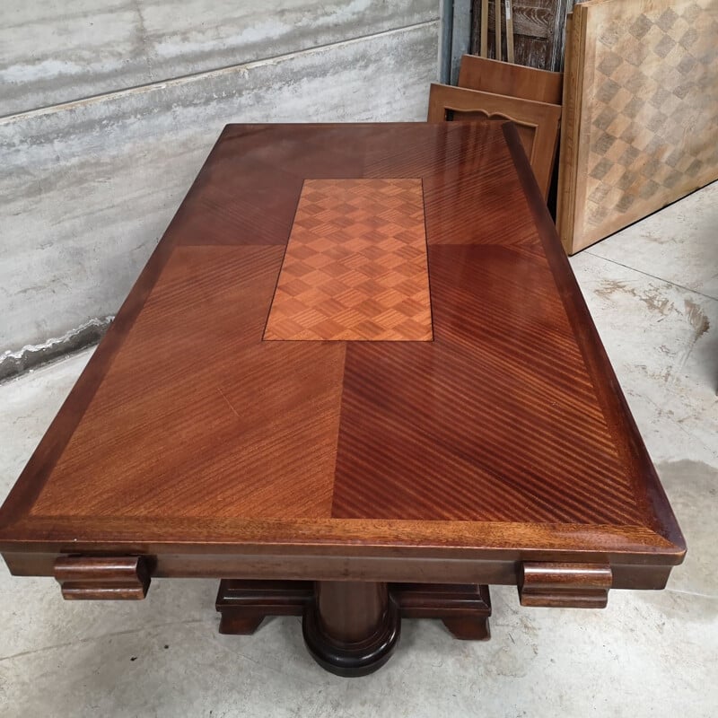 Vintage solid mahogany table, 1940