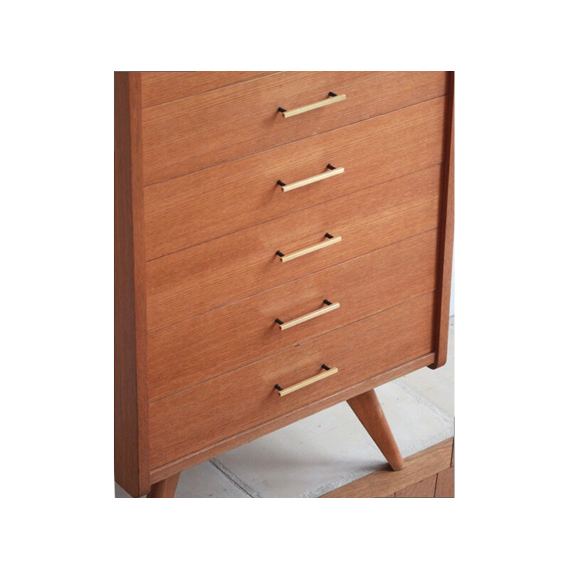 Oakwood chest of drawers - 1950s