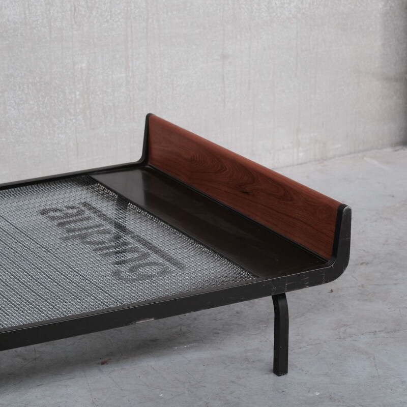 Mid-century teak and metal daybed by Friso Kramer for Auping, Holland 1950s