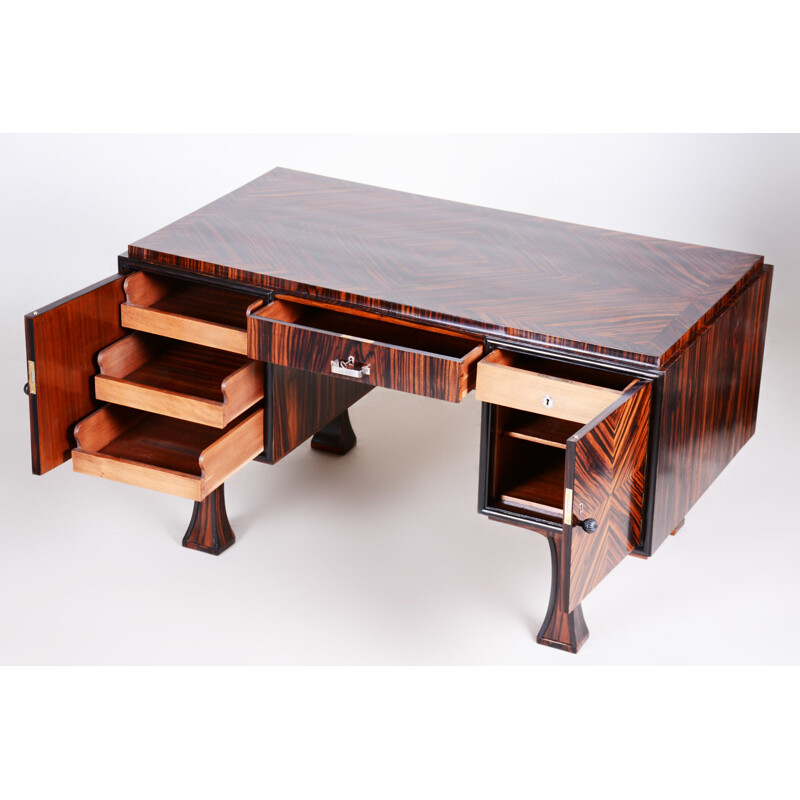 Art Deco vintage writing desk, France 1930s