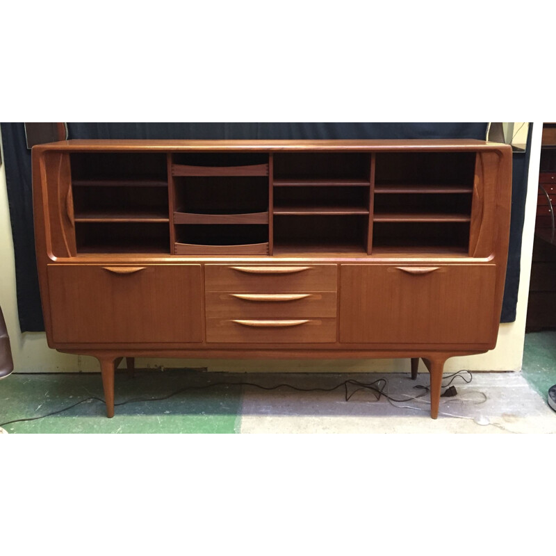 Danish sideboard in blond teak, J. ANDERSEN - 1960s