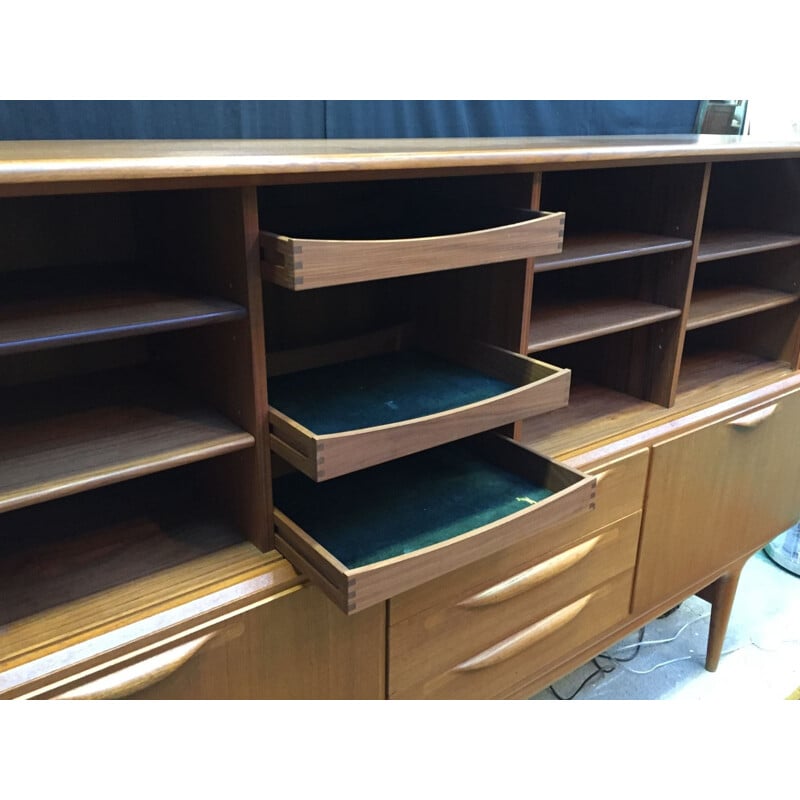 Danish sideboard in blond teak, J. ANDERSEN - 1960s