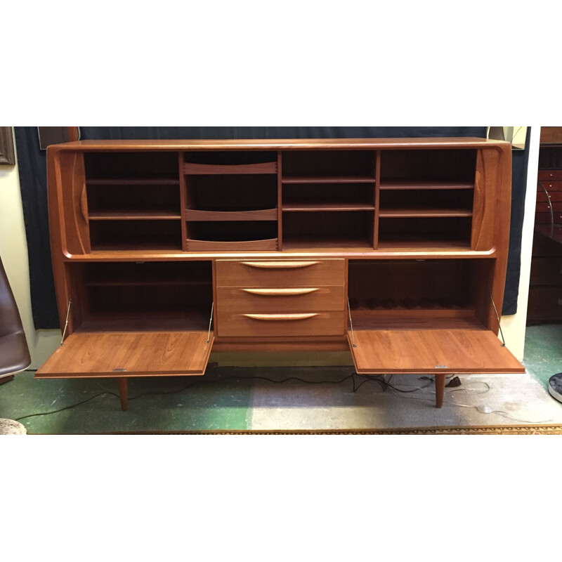 Danish sideboard in blond teak, J. ANDERSEN - 1960s