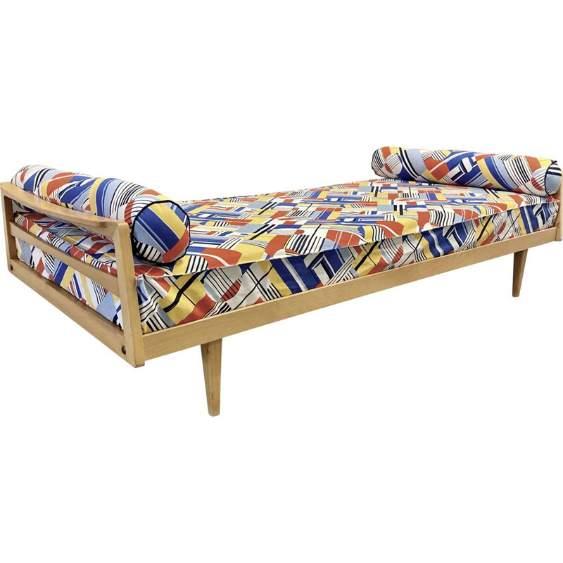 Vintage beechwood daybed, 1950