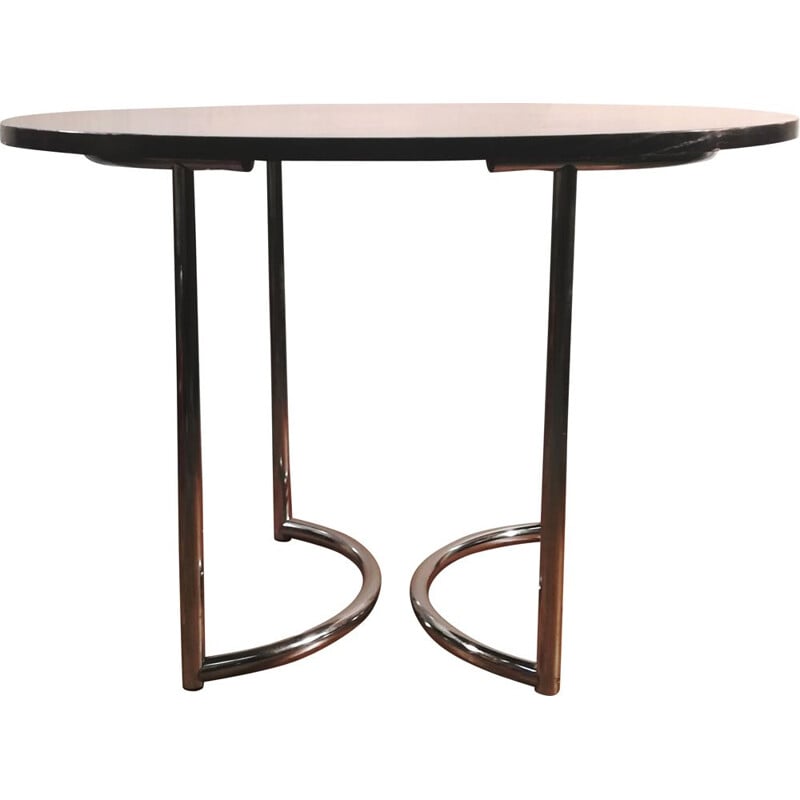 Table vintage en bois - noir