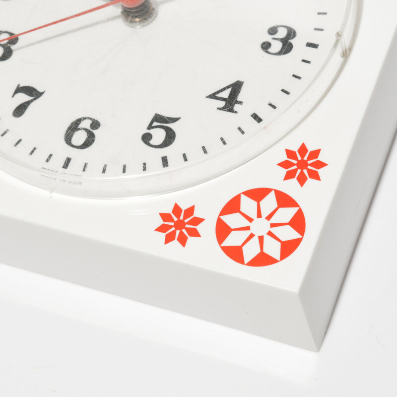 Vintage wall clock by Weimar, Germany 1970s