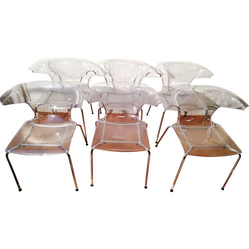 Cadeira de plástico transparente Vintage