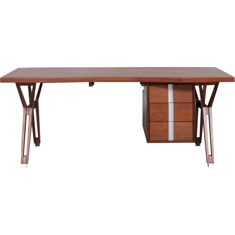 Italian mid-century desk by Ennio Fazioli for Mim Roma, 1958