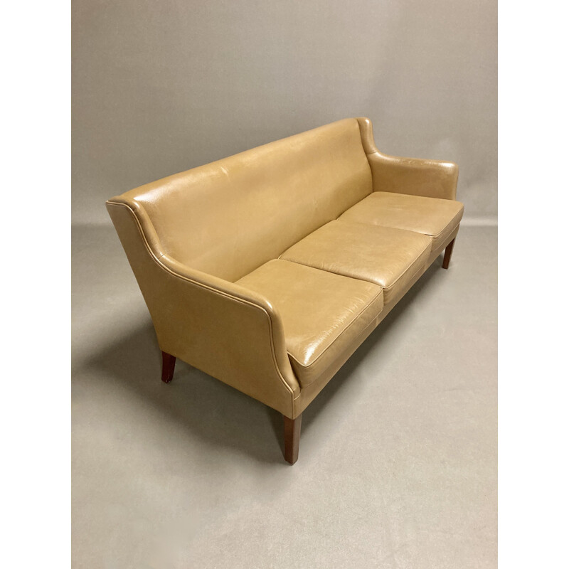 Scandinavian vintage leather sofa, 1950