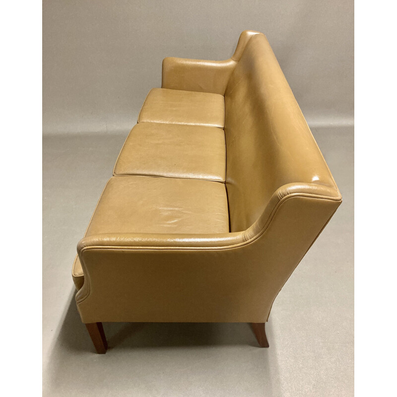 Scandinavian vintage leather sofa, 1950