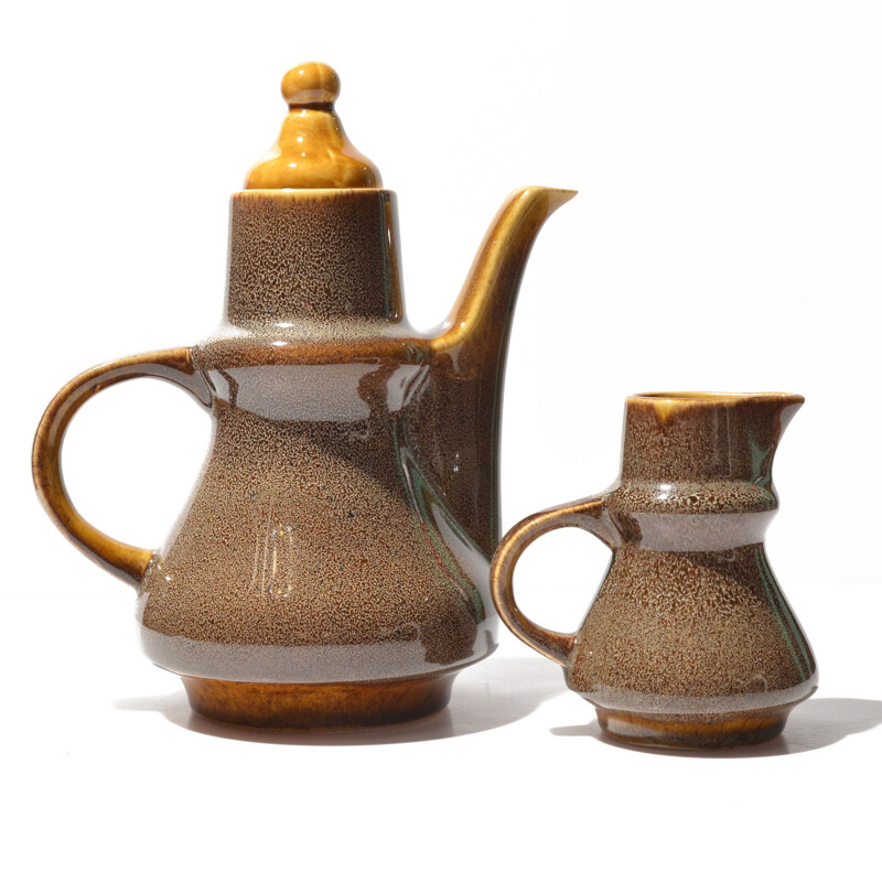Vintage porcelain pitcher and milk jug by Adam Sadulski, Poland 1960