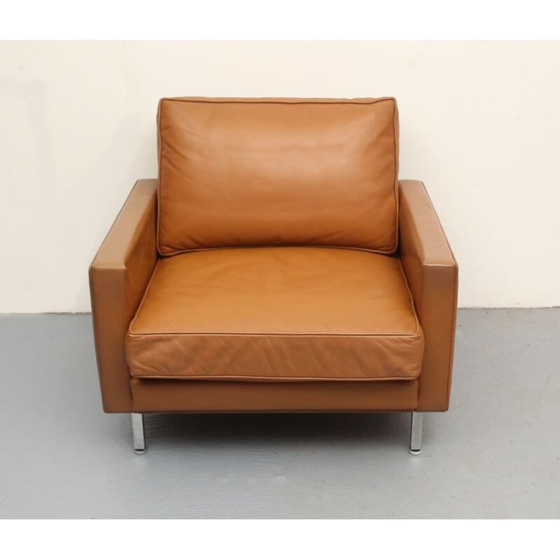 Vintage leather armchair by George Nelson for Herman Miller, 1960s