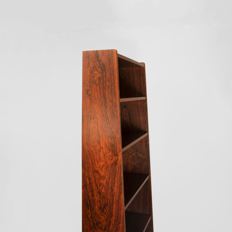 Vintage "Bornholmer" rosewood bookcase by Johannes Sorth for Bornholms Møbelfabrik Nexø, Denmark 1960s