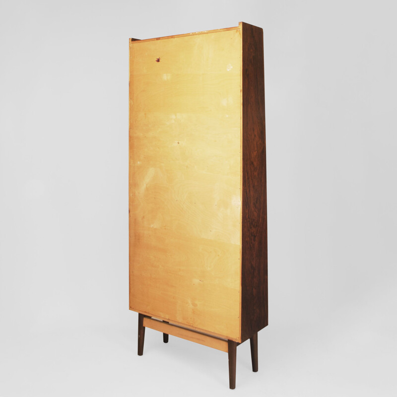 Vintage "Bornholmer" rosewood bookcase by Johannes Sorth for Bornholms Møbelfabrik Nexø, Denmark 1960s