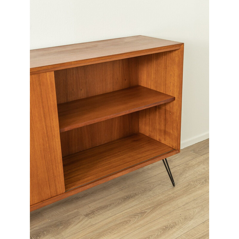 Vintage teak sideboard with one sliding door, Germany 1960s