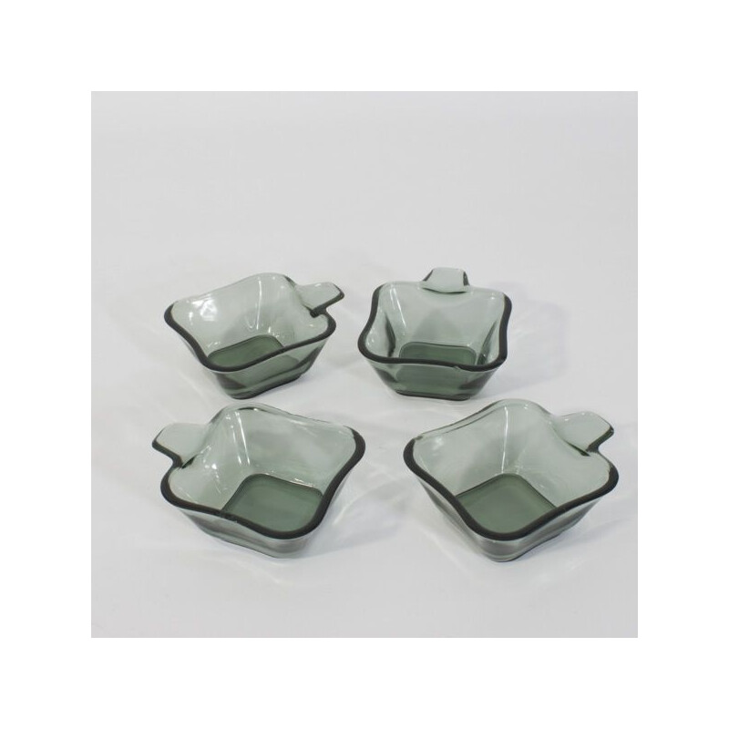 Set of 6 vintage stackable ashtrays by Wilhelm Wagenfeld for Wmf, 1951