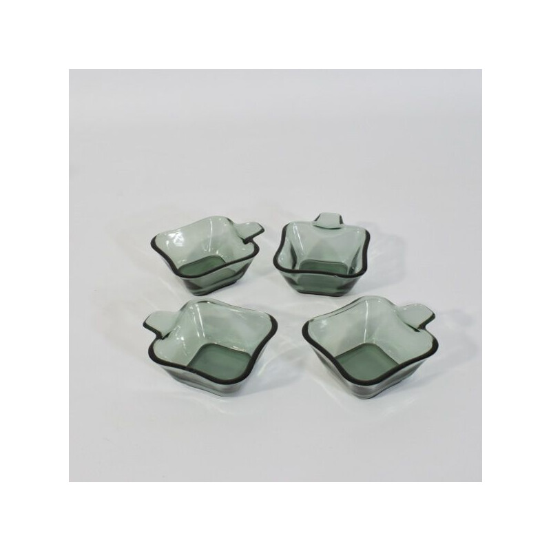 Set of 6 vintage stackable ashtrays by Wilhelm Wagenfeld for Wmf, 1951
