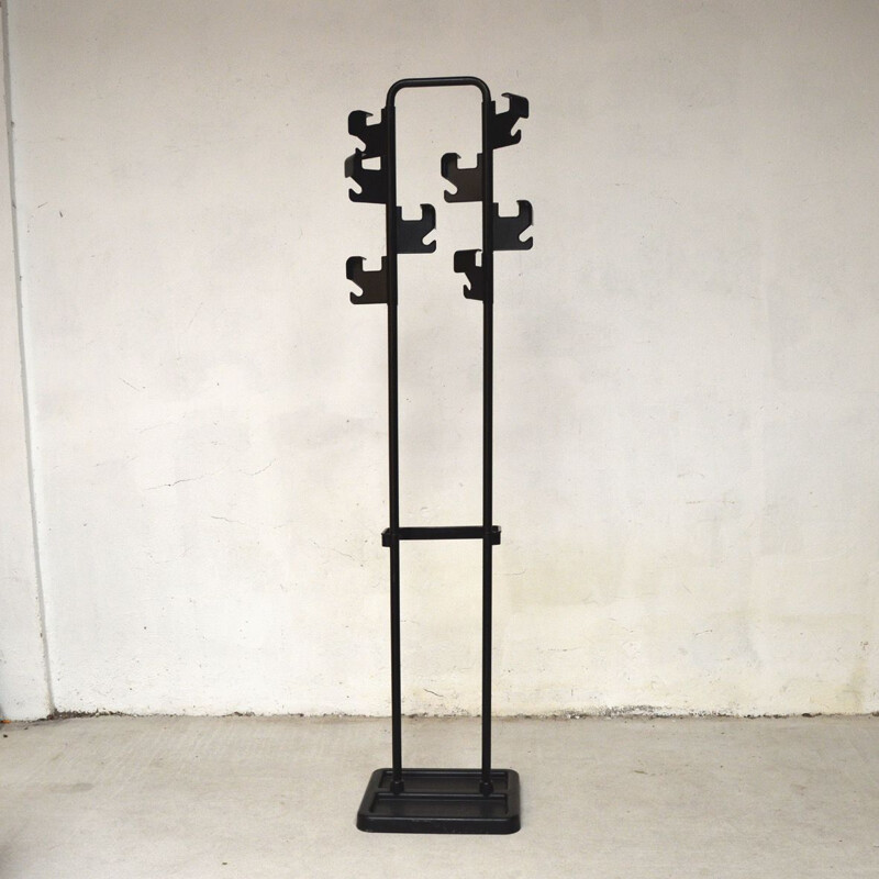 Vintage Manade coat rack with umbrella stand by Jean Pierre Vitrac, 1970