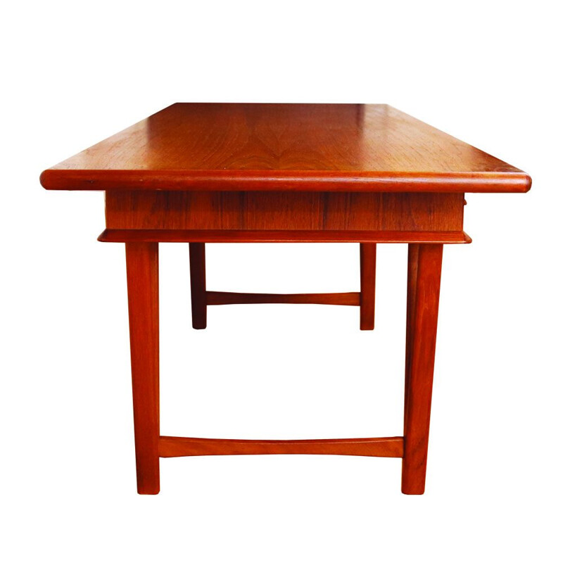 Mesa de centro vintage de teca modelo 32 de E.W.Bach para Mobelfabrikken Toften, Dinamarca 1960.