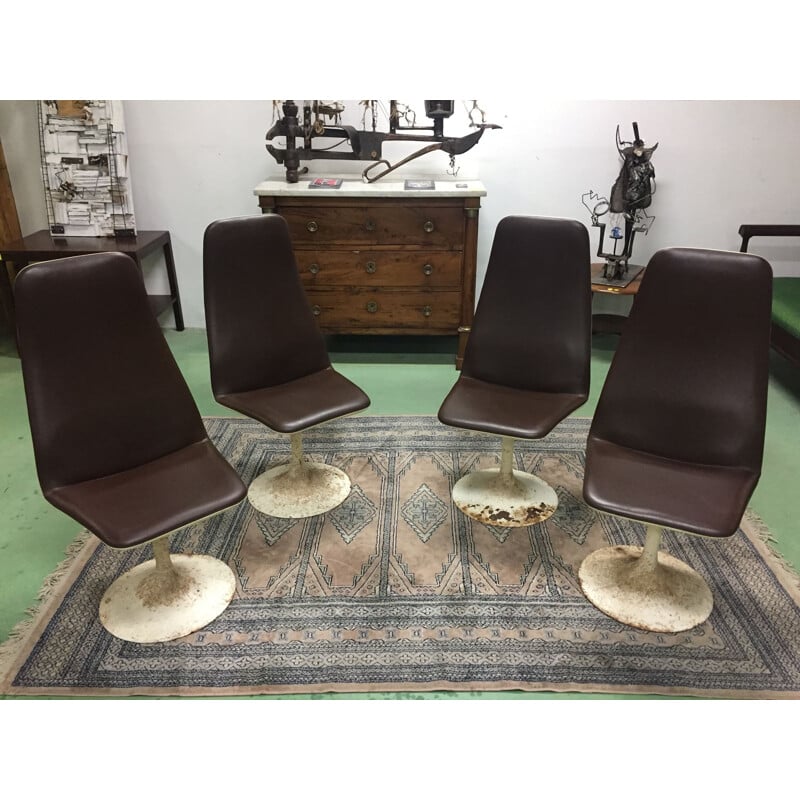 Set of 4 Johanson design "Viggen" chairs, Borje JOHANSON - 1970s