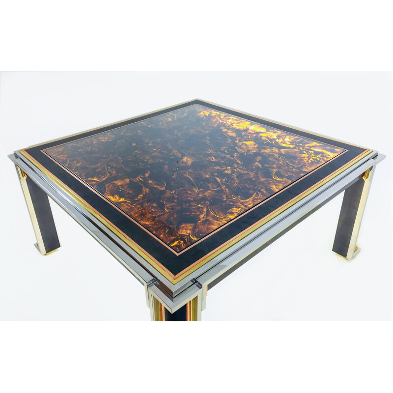 Vintage dining table by Alain Delon for Maison Jansen