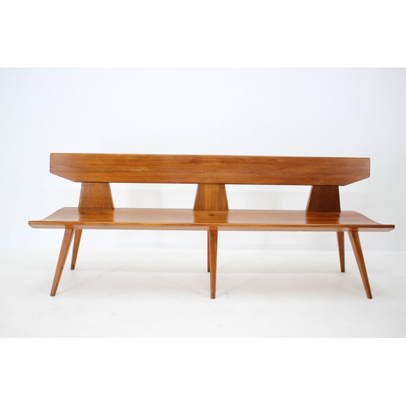 Set di sedie e tavoli in legno di pino vintage di Jacob Kielland-Brandt per I. Christiansen, Danimarca 1960