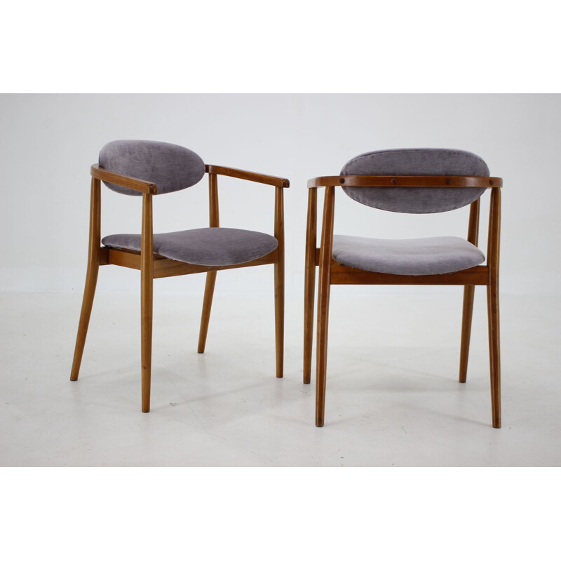 Set of 4 vintage dining chairs by Antonin Suman, Czechoslovakia 1960s