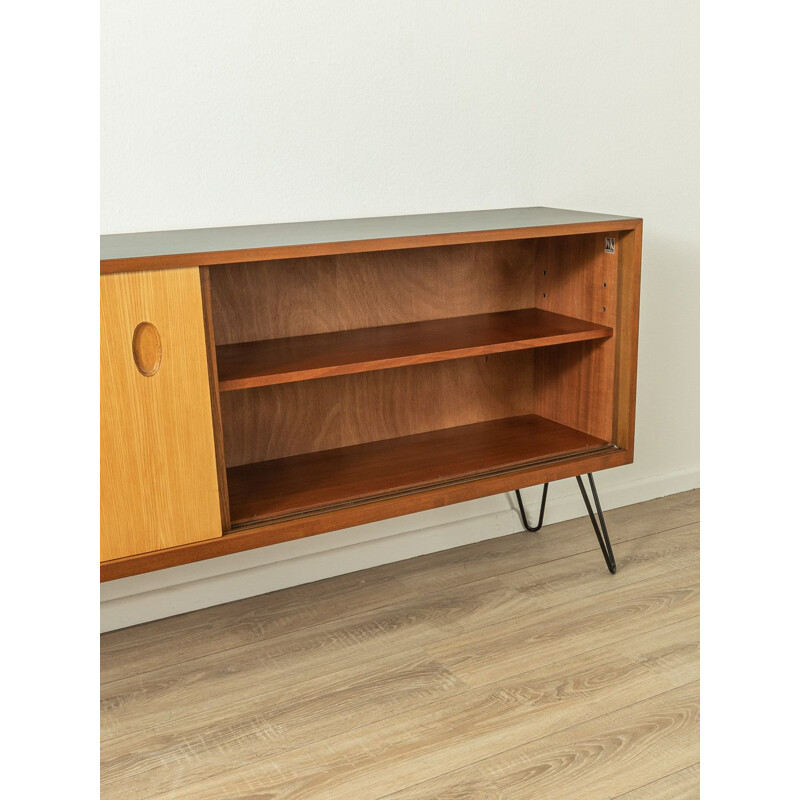 Vintage walnut sideboard with two sliding doors by Georg Satink for Wk Möbel, Germany 1950